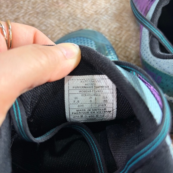 Merrell Womens Trail Glove 4 Blue/Purple Vibram Soles Sz 7.5 Hiking Outdoor GUC - Picture 6 of 8